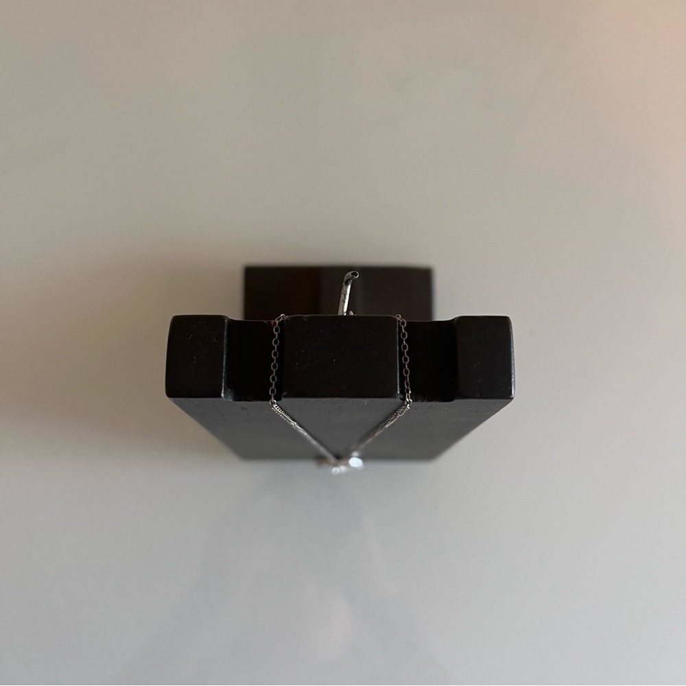 JEWELRY NECKLACE HOLDER | Brown solid wood necklace display - Picture 4 of 5